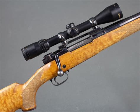 Lot Custom Mauser Bolt Action Sporting Rifle With Scope
