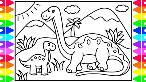 In this playlist coloring pages and books for kids and beginners you will find: How to Draw a Dinosaur for Kids 💚💙🧡 Dinosaur Drawing for ...