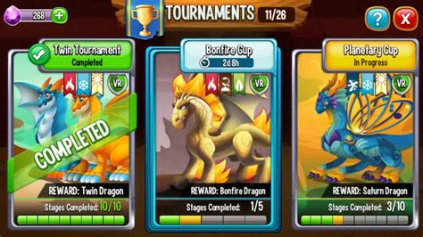 Dragon City Battle Bonfire Cup In Tournaments To Reward Bonfire