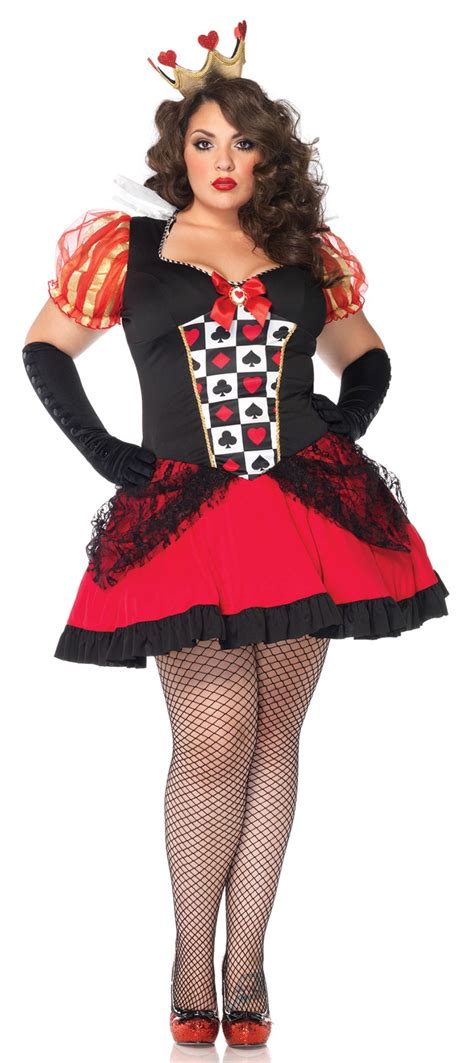 queen of hearts plus size costume