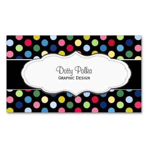 Colorful polka dot business cards | Zazzle.com | Colorful business card, Colorful business card ...