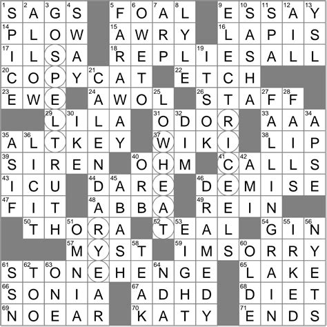 Wannabe Crossword Clue Archives