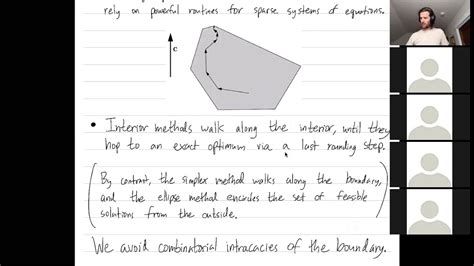 Linear Programming 37 Interior Point Methods Youtube
