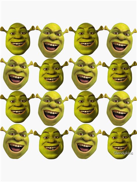 Shrek Sticker For Sale By Slendykins Redbubble