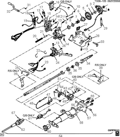 Chevy S10 Steering Column Schematics