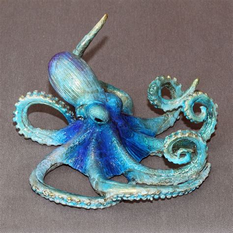 Wonderful Bronze Octopus Oscar Octopus Figurine Statue Sculpture