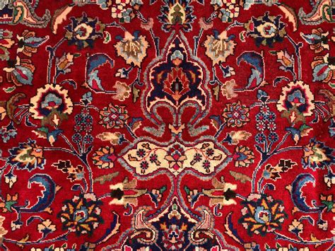 9x12 Red Oriental Rug Hand Knotted Persian Rugs Iran Handmade Wool