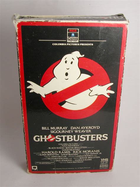 Ghostbusters Vintage Vhs Tape 1984 Dan Aykroyd And Bill
