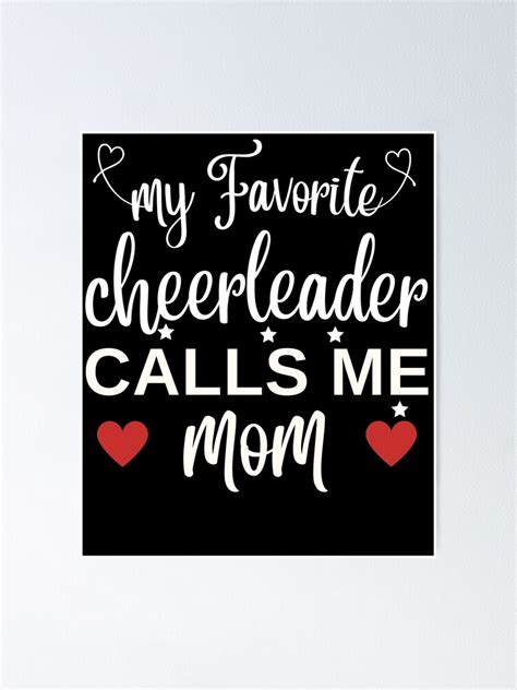 Cheerleader Mom My Favorite Cheerleader Calls Me Mom Cheer Mom Shirt Iron On Love Football