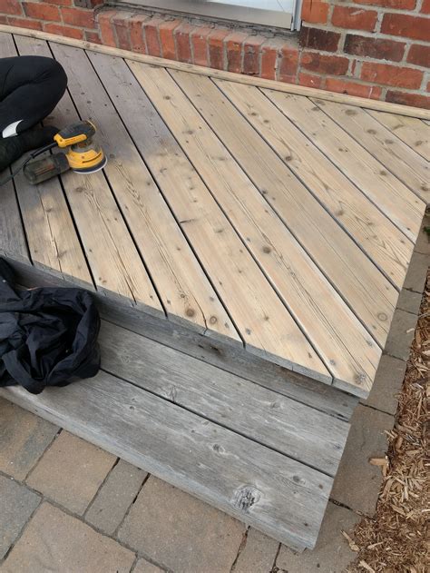 How To Sand A Cedar Deck — Sand And Stain