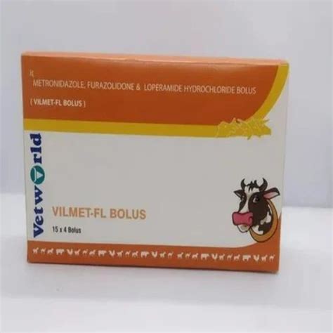 Vetworld Vilmet Fl Metronidazole Furazolidone Loperamide Bolus For