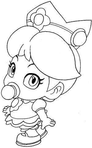 Free printable mario coloring pages for kids. How to Draw Baby Princess Daisy from Wii Mario Kart | Art ...