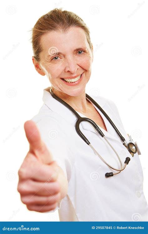 Senior Nurse Holding Thumbs Up Royalty Free Stock Photo Image 29507845