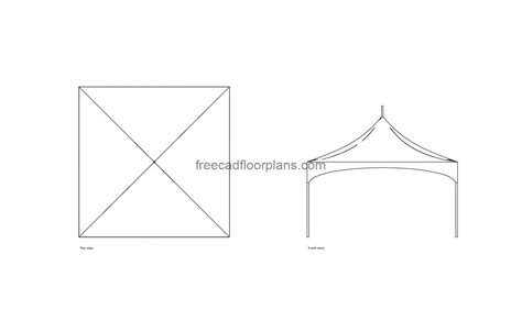 Event Tent Free Cad Drawings