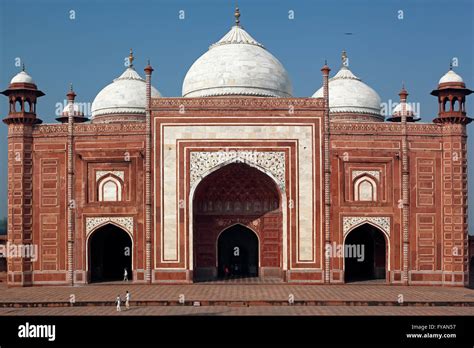 Taj Mahal Mosque Masjid Agra Uttar Pradesh India Stock Photo Alamy