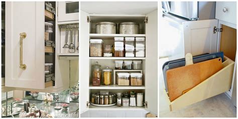 Use magnets on the underside of your cabinets. Organizing Kitchen Cabinets - Storage Tips for Cabinets