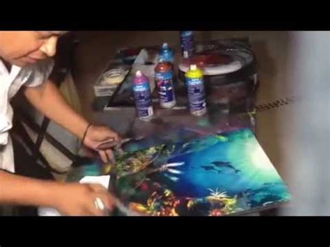Connecting to your tv on web using a code will be going away soon. Coral reef spray paint art - YouTube