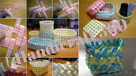 How To Make Basket From Drinking Straw Step By Step Tutorial Diy
