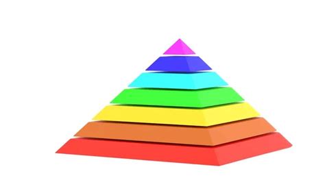 Color Layered Pyramid Vector Illustration — Stock Vector © Realvector