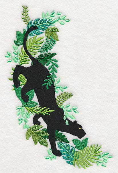 .of free, online embroidery patterns, charts and designs features thousands of links to hundreds of alternate sources for hand embroidery patterns coloring pages digital stamps stained glass. Jungle Paradise and Panther Spray | Machine embroidery ...