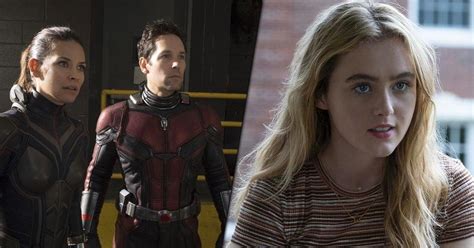 Ant Man And The Wasp Quantumanias Kathryn Newton Poses With Ant Man