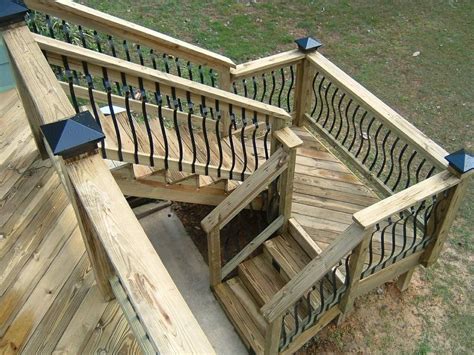 Wood Deck Stairs Designs