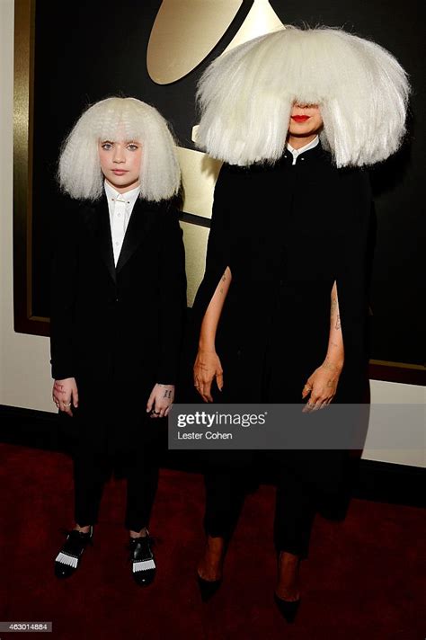 Recording Artist Sia And Dance Maddie Ziegler Attend The 57th Annual