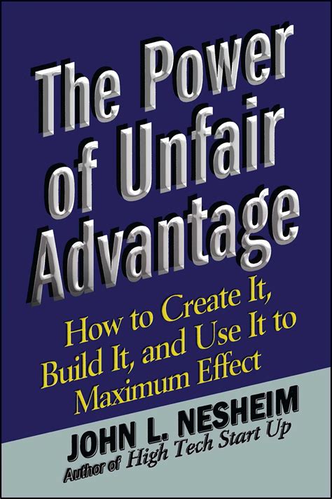 The Power Of Unfair Advantage Ebook By John L Nesheim Official
