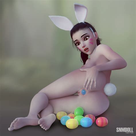Rule 34 3d Anal Bunny Ears Bunny Girl Bunny Tail D Va Easter Egg Egg Laying Feet Female Only