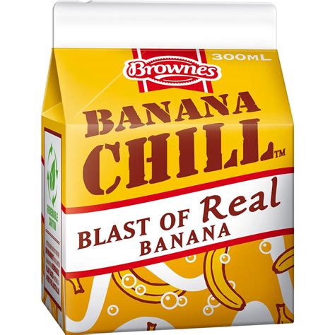 Brownes Chill Flavoured Milk Banana Burst 300ml Woolworths