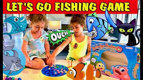 Lets Go Fishing Game Xl Opening And Learn Colors Youtube