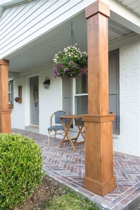 How To Wrap Existing Porch Columns In Stained Wood And Build A