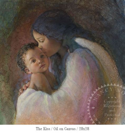 The Kiss By Nancy Noel Nancy Noel Art Angel Painting