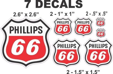 7 Phillips 66 Shield Vinyl Decal Nicer Decals Nicerdecals Corvette