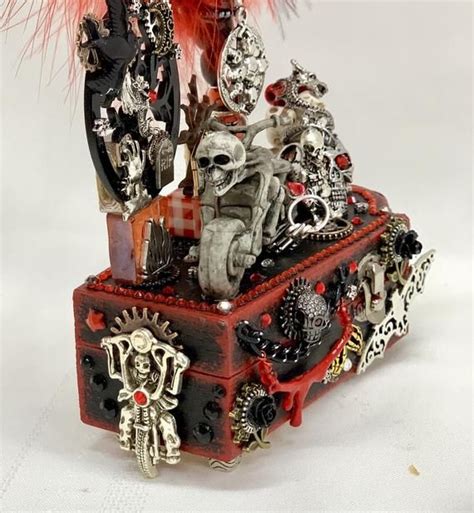 Gothic Jewelry Box Goth Coffin Decor Halloween Coffin Decor Etsy
