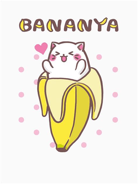 Bananya Banana Cat Kawaii Anime Manga Kitty T Shirt By Ryanturnley