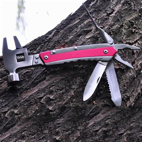 Camping Multifunction Tools Pliers Hammer Folding Saws Outdoor Survival