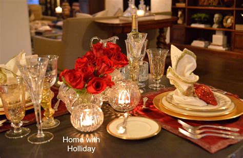 Setting the table for a formal dinner is not as difficult as you might think. "Fancy" Valentine's Dinner Table Setting - Home with Holliday