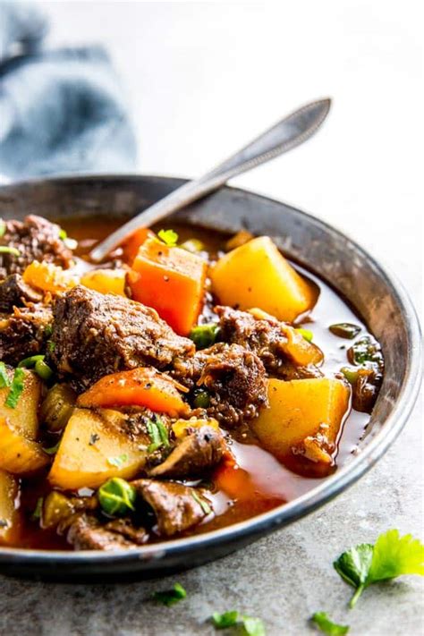 The cold has definitely moved in here. Crock Pot Beef Stew Recipe | Savory Nothings