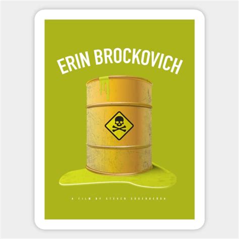 Erin Brockovich Alternative Movie Poster Erin Brockovich Sticker
