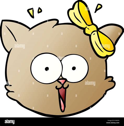 Cartoon Surprised Cat Face Stock Vector Image And Art Alamy