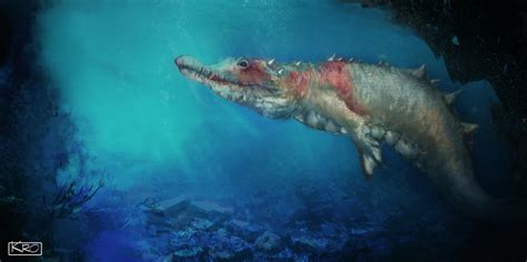 Creature Underwater Cave Hybride Crocodile By Kroximagine On Deviantart