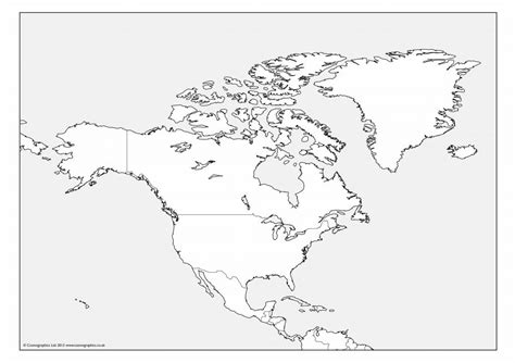 Blank Map Of The Americas