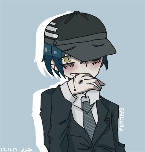 In flashbacks shown in chapter 5 of danganronpa v3: Shuichi Saihara by SirLisette27 on DeviantArt