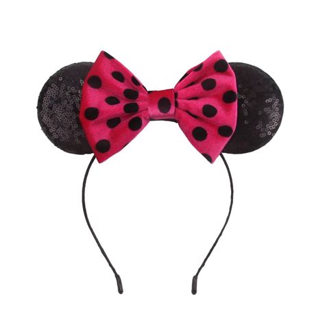New Arrival 10pcslot Children Hair Accessories Minnie Mouse Ears