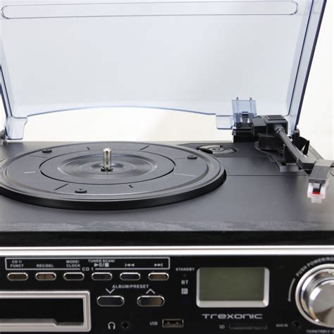 Trexonic 3 Speed Turntable With Cd Player Cd Recorder Cassette Player