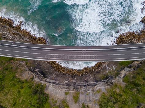 Scenic View Of Seacliff Bridge Wollongong Australia Stock Image