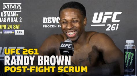 UFC Randy Brown Breaks Down One Armed Rear Naked Choke Of Alex Oliveira MMA Fighting