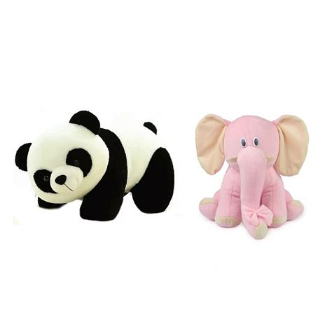 Deals India Panda And Elephant Soft Toy Combo Reviews Features Price