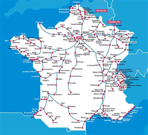 Carte De France Tgv ≡ Voyage Carte Plan
